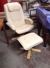 Chair Works Adjustable Leather Chair And Ottoman 