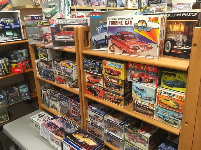 model car kits - most new in the box