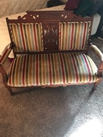 Victorian Settee  with matching chair