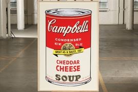 Modern Campbell's Soup Color Print- "Cheddar Cheese"
