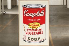 Modern Campbell's Soup Color Print- "The Alphabet Soup, 