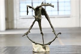 Bronze Sculpture Of A Winged Demon