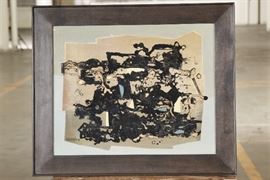 E. Thoren Modern Abstract Acrylic On Board