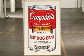Modern Campbell's Soup Color Print- "Hot Dog Bean"