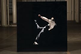 Contemporary Color Photograph Mounted On Plexiglass- Male Dancer 