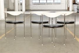 Set Of Four Frederik Sieck For Fritz Hansen Chairs #2