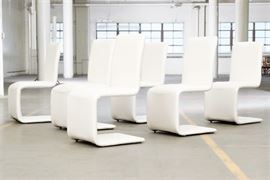 Casablanca Furniture Set Of Six Modern Spring Chairs