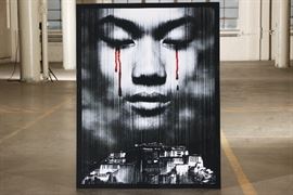 Massive Contemporary Color Photograph Mounted On Plexiglass- 
