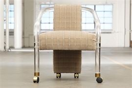 Charles Hollis Jones Style Lucite Armchair