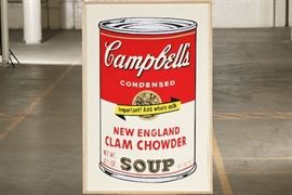 Modern Campbell's Soup Color Print - "New England Clam Chowder"