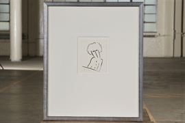 Modern Signed Ink On Paper- Female Torso