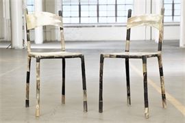 Pair Of Displayable Horn Chairs