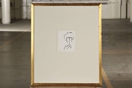 Modern Signed Ink On Paper- Portrait Head