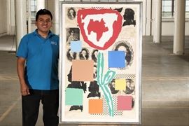 Donald Baechler- Modern Neo-Expressionist Color Screenprint- Homage To 