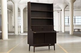 Danish Mid Century Modern Ebonized Writing Desk