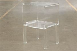 Vintage Lucite Side Table