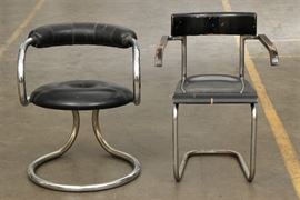 Two Mid Century Modern Armchairs - Fair Conditon
