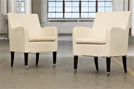 Pair Of Italian Bo Tikken Arm Chairs #2