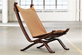 Mid Century Modern Bentwood Sling Chair
