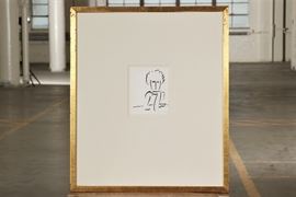 Signed Modern Ink On Paper- Portrait Torso