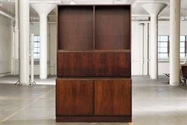 Vintage Omann Jun Mobelfabrik Danish Rosewood Bookcase 
