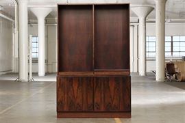 Vintage Omann Jun Mobelfabrik Danish Rosewood Bookcase 