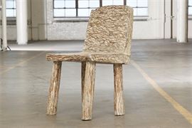 Heavy White Wash Timber Chair