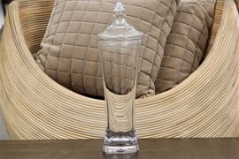 Simon Pearce Lidded Vase