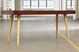 Mid Century Modern Three Drawer Desk