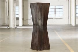 Heavy Solid Wood Distressed Pedestal Base