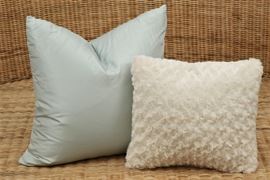 Two Custom Finished Pillows