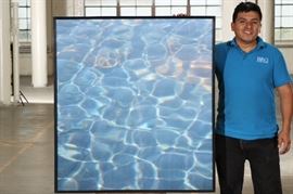 Modern Color Print- Blue Waters Dappled In Sunlight