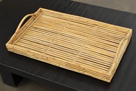 Handled Bamboo Serving Tray