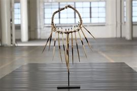 Natural Porcupine Quills And Shell Necklace #1