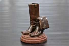 Bronze Sculpture Of Boots