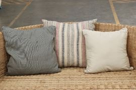 Group Of 3 Custom Pillows With Down Inserts