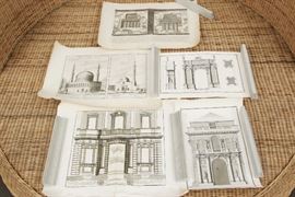 Collection Of Antique Architectural Engravings