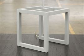 Painted Metal Square Lamp