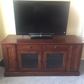 Media console and Sony Bravia LCD TV