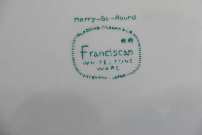 Franciscan Whitestone ware Merry-Go-Round