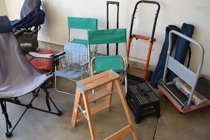 chairs and ladders