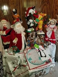 motion activated christmas statues