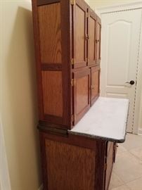 Side view Hoosier Cabinet