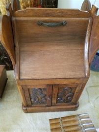 Fabulous antique cabinet for magazines, books, etc.