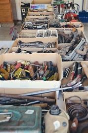 Tools - Screwdrivers, Socket Wrenches, Wrenches, Hammers, Clamps, Crowbars, Flashlights, Nails, Lanterns