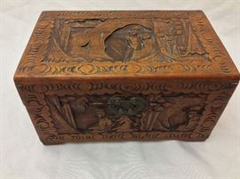 Carved Box front.