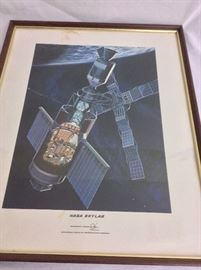 NASA Skylab print. McDonnell Douglas Astronautics Company.