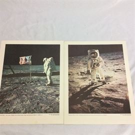 NASA Apollo 11 photographs 11" x 14".