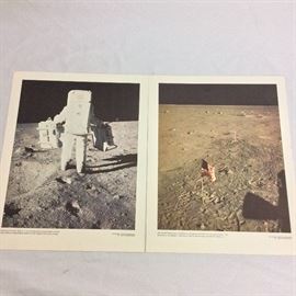 NASA Apollo 11 photographs 11" x 14".