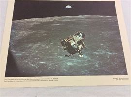 NASA Apollo 11 photographs 11" x 14".